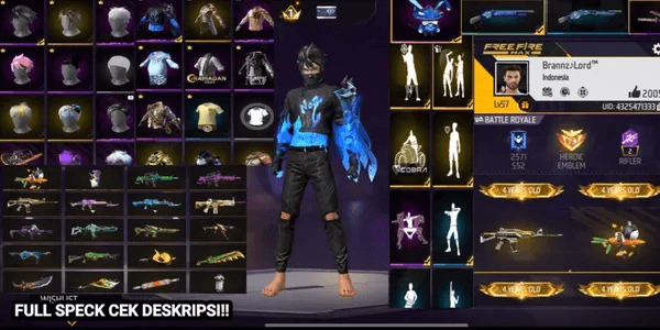 ENEMY SULTAN ACCOUNT IMMEDIATELY SCARED SEEING HIS WEAPON IS SO CHEAP