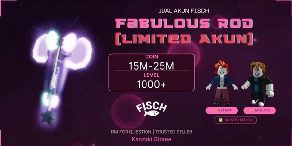 Fabulous Rod Account | Lvl 1000 | Fisch