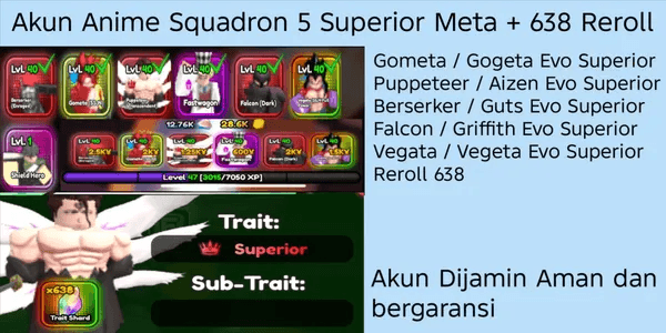 Anime Squadron Superior Meta Account (1)