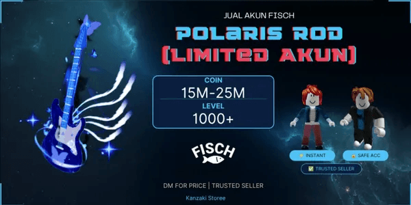 Polaris Serenade Rod Account | Lvl 1000 | Fisch