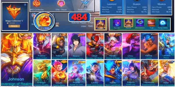 #3929 | 484 Skins | Legend Jhonson & Franco | Collector Natalia | Sasuke | Ducati Irithel