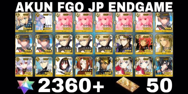 Gambar Product Akun SQ FGO JP Arcueid NP5+Support+Free SSR