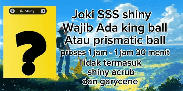 Gambar Product Joki SSS Shiny