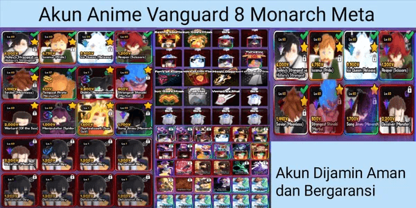 Anime Vanguard Monarch Meta Account