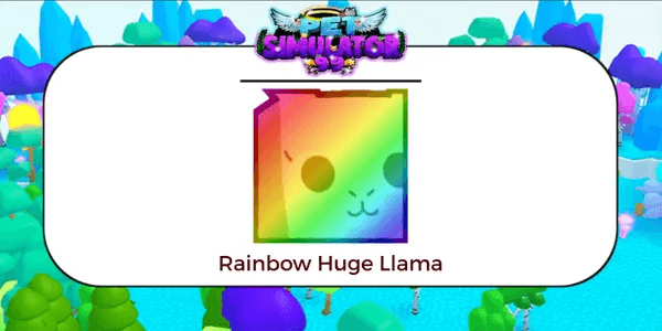 Rainbow Huge Llama