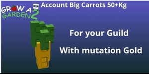 Account Big Carrots 50+Kg with mutation gold