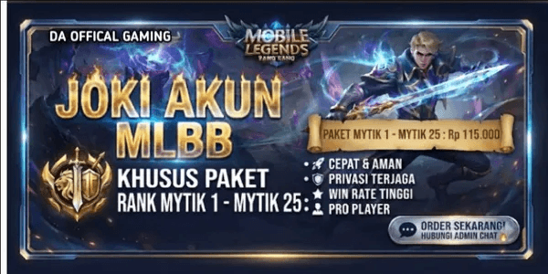 Paket Rank Mythic 1-Mythic 25