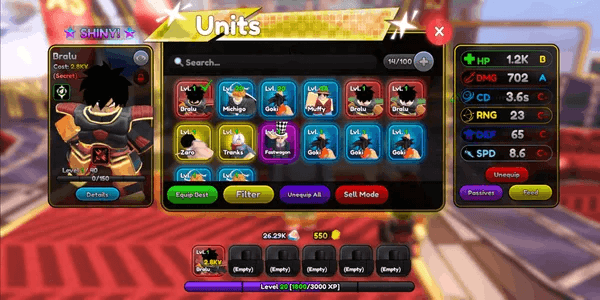 Starter Account Anime Squadron [Bralu (Broly) UnEvo]