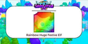 Rainbow Huge Festive Elf