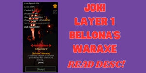 Obtenez la Waraxe Rod de Bellona
