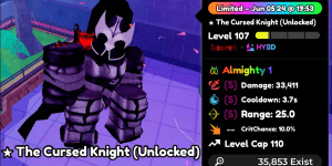 The Cursed Knight (Unlocked)/Igris Evo Trait Almighty