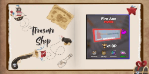 Gym Star Simulator | Neon Fire Axe (x1.0P Muscle Growth with Random Enchant)