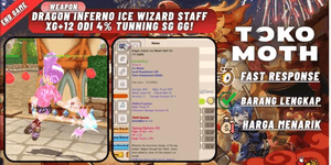 Dragon Inferno Ice Wizard Staff XG+12 Odi 4% tuned SG GG!