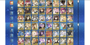 FGO JP Account 43 SSR (52 WNP) Full Support RGBO