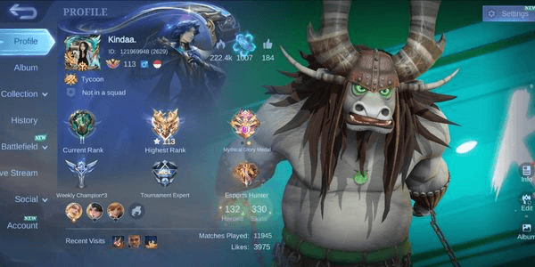 Gambar Product ACCOUNT MLBB | EXALTED COLLECTOR | CHEAP | SAFE GUARANTEED