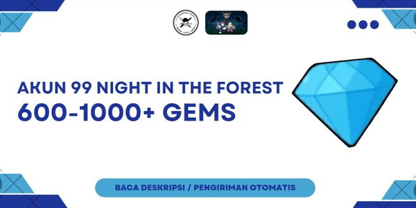 Gambar Product Account 99 Night In The Forest 600 - 1000+ Diamonds