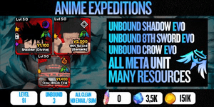 Account 3 Unbound Meta (TUTTI EVO - Shadow, Crow, 8th Sword)