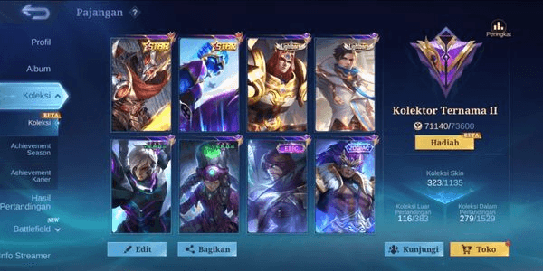 Gambar Product CHEAP MOBILE LEGEND ACCOUNT | FAMOUS COLLECTOR