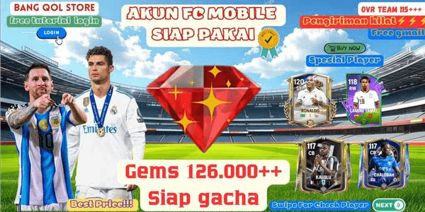 Gambar Product FC MOBILE ACCOUNT READY TO USE | 100,000+++ RED GEMS READY FOR GACHA | AS PER PHOTO | READ DESCRIPTION