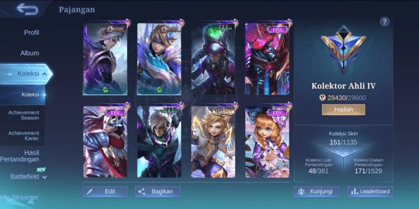 Gambar Product AKUN MOBILE LEGEND MURAH & AMAN | KOLEKTOR AHLI