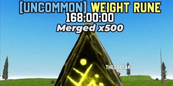 Gambar Product Weight Rune | 7 Day (x500 Merged) | Mine a Mountain
