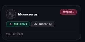 Mosasaurus 11B/s