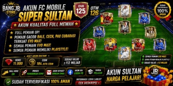 Gambar Product AKUN FC MOBILE HIGH OVR CHEAPEST‼️