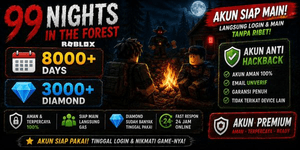 ACCOUNT Ready to play 99 Nights in the Forest 8000 Days + 3000 Diamonds