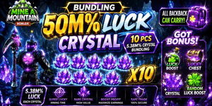 pack Crystal Luck 50 000 000 % Chance + Bonus