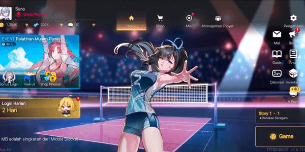 Gambar Product Akun The Spike Cross Volleyball S+ | Sara S+ ASCEND +3 and ETC