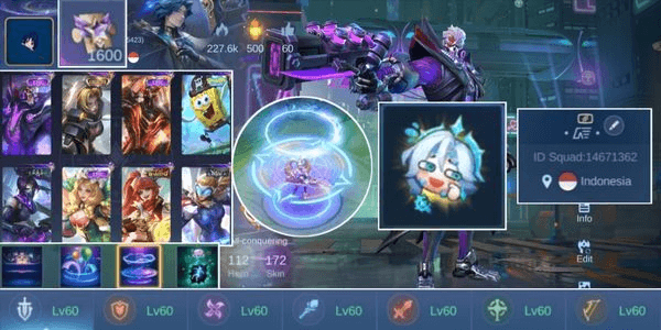 Gambar Product recall tastas blue anvil manen, charisma 220k++, all emblems max, Indo server, Indo flag, squad leader, all unbind safe 100% guys