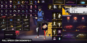 บัญชี FREE FIRE สุลต่าน มีอาวุธเท่ๆ เยอะมาก