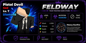 (LEVEL7) PISTOL DEVIL DIAMOND META DPS | Roll Anime to Fight!