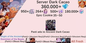 Cookie Run Kingdom starter account(Dack Cacao Server)DC11