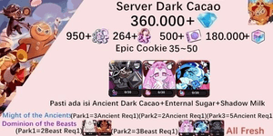 Akun starter Cookie Run Kingdom(Server Dack Cacao)DC18
