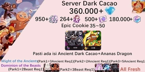 Cookie Run Kingdom starter account(Dack Cacao Server)DC31
