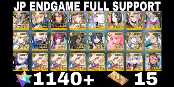 Gambar Product FGO JP SQ Account Penta Support + SSR