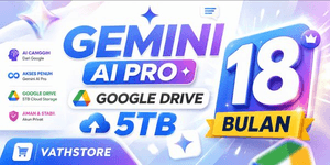 حساب شخصي Google Drive سعة 5TB & Gemini AI Pro لمدة 18 شهر