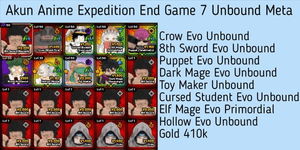 Anime Expedition Account Unit Unbound Meta