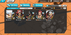 Account 5x ex Extreme Max | Nika V2 Max | Roger | BB | Shank | Akainu | GF 343 | Log Bandai | Solo fresh - One Piece Bounty Rush