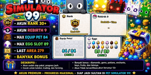 Account Rank 30+ - Max Equip & Max Egg Slot (MORE IN DESCRIPTION) - Pet Simulator 99