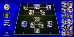 Efootball कलेक्टिव अकाउंट 2700++ बर्लेजेंड Messi + Mark Van Bommel + सुपर GG खिलाड़ी