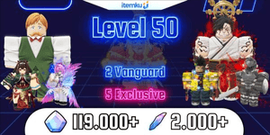 Accounts Anime Vanguards Lvl 50 | Pengiriman Instant