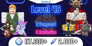 Contas Anime Vanguards Nível 45 | Entrega Instantânea