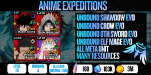Account 4 Unbound Meta (ALL EVO - Shadow, Crow, 8th Sword, Elf Mage)