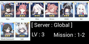 Starter Blue Archive Server Global (1A)