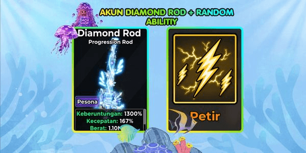 Gambar Product DIAMOND ACCOUNT ROD FISH IT!