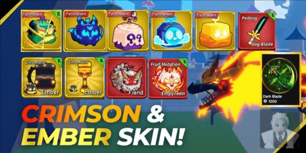 Gambar Product Akun Ember Skin Crimson Skin,+6 STORAGE,Perm Drag Perm Kitsune RICH!!
