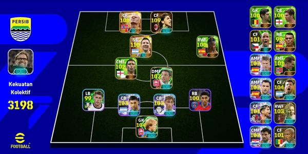 Gambar Product Efootball Account Big Time Lionel Messi x Big Time Halland x Ibrahimovic x Best Player