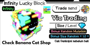 Infinity Lucky Block | Random Size < 1.0 > | Random Mutation | Banana Cat Shop